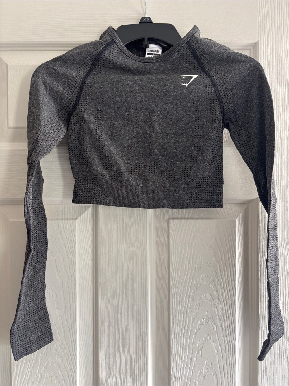 Gymshark Charcoal Seamless Long Sleeve Crop